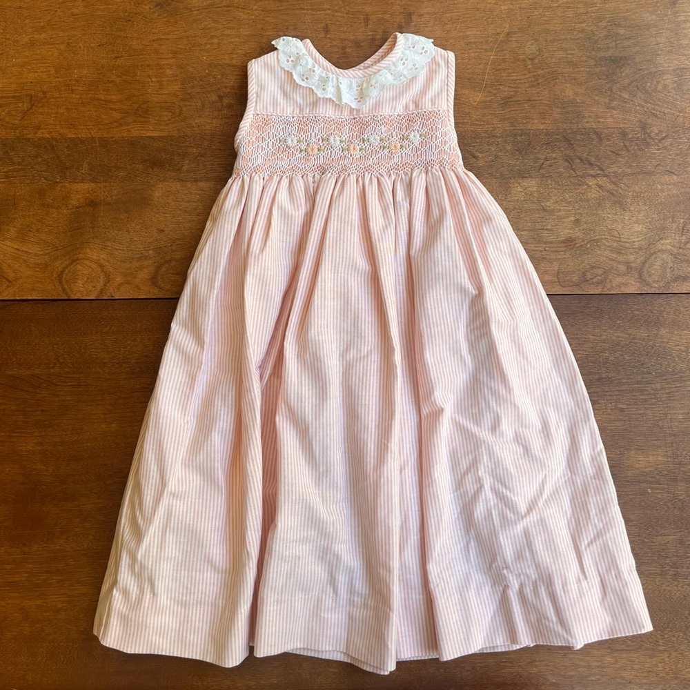 Adorable pinstripe smocking dress 18-24months